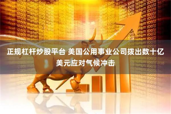 正规杠杆炒股平台 美国公用事业公司拨出数十亿美元应对气候冲击